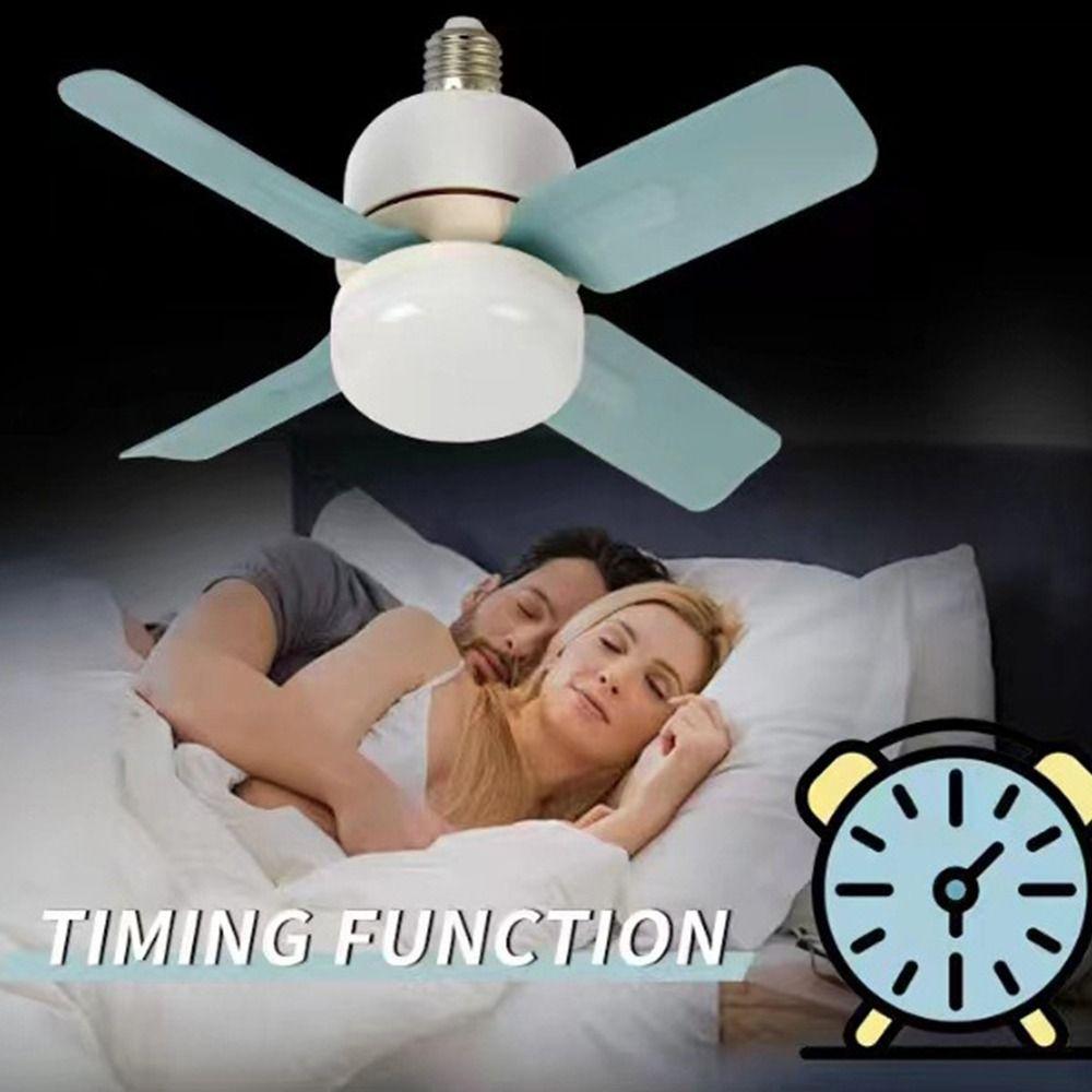With Lights E27 Socket Ceiling Fan with Remote Control Ceiling Lamp  for Bedroom Living Room