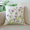 45X45Cm Flower Throw Pillow Cover Plant Embroidered Stamping Waist Cushion Cover Decor Home Decorative Pillowcase New