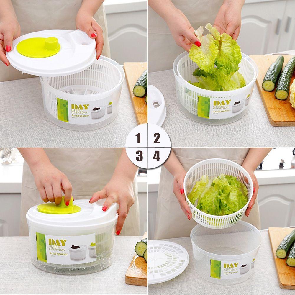 Drying Washer Dehydrator Drain Strainer Salad Spinner Vegetable Dryer Fruit Basket Kitchen Tool