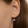 TATIANA (925 Silver) Round Cubic Hook Earrings EC3261