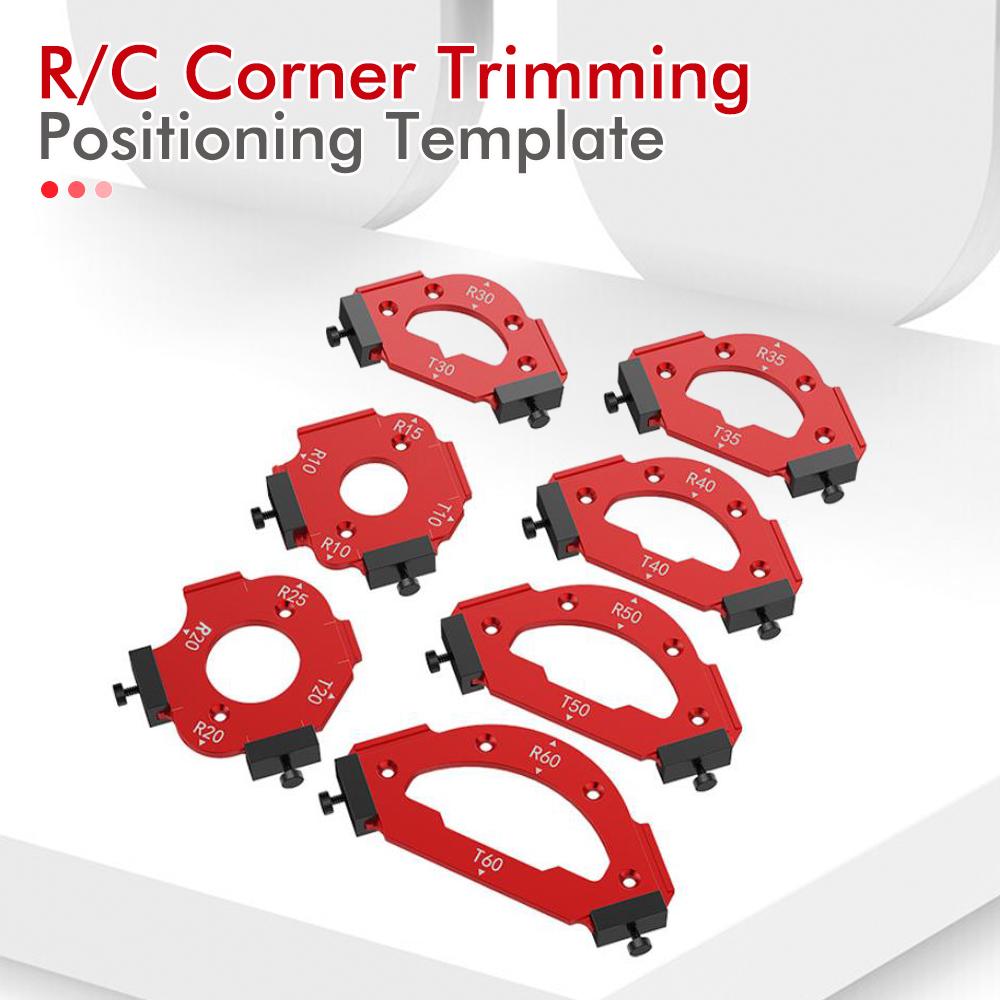RT10-RT60 Radius Jig, Woodworking Router Templates Arc Angle Positioning Template, Corner Radius, Reusable Positioning Tool