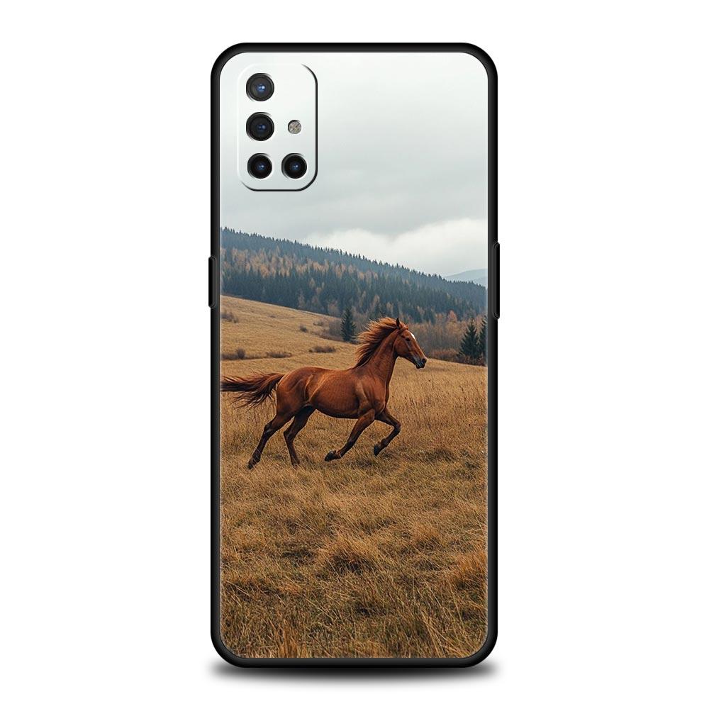 Beautiful Elegant Brown Horses Case For OnePlus 13 12 11 10 9 8 7T Pro 13R 12R 10R 9RT 8T Nord N200 N30 2T CE 2 3 5G Lite Cover