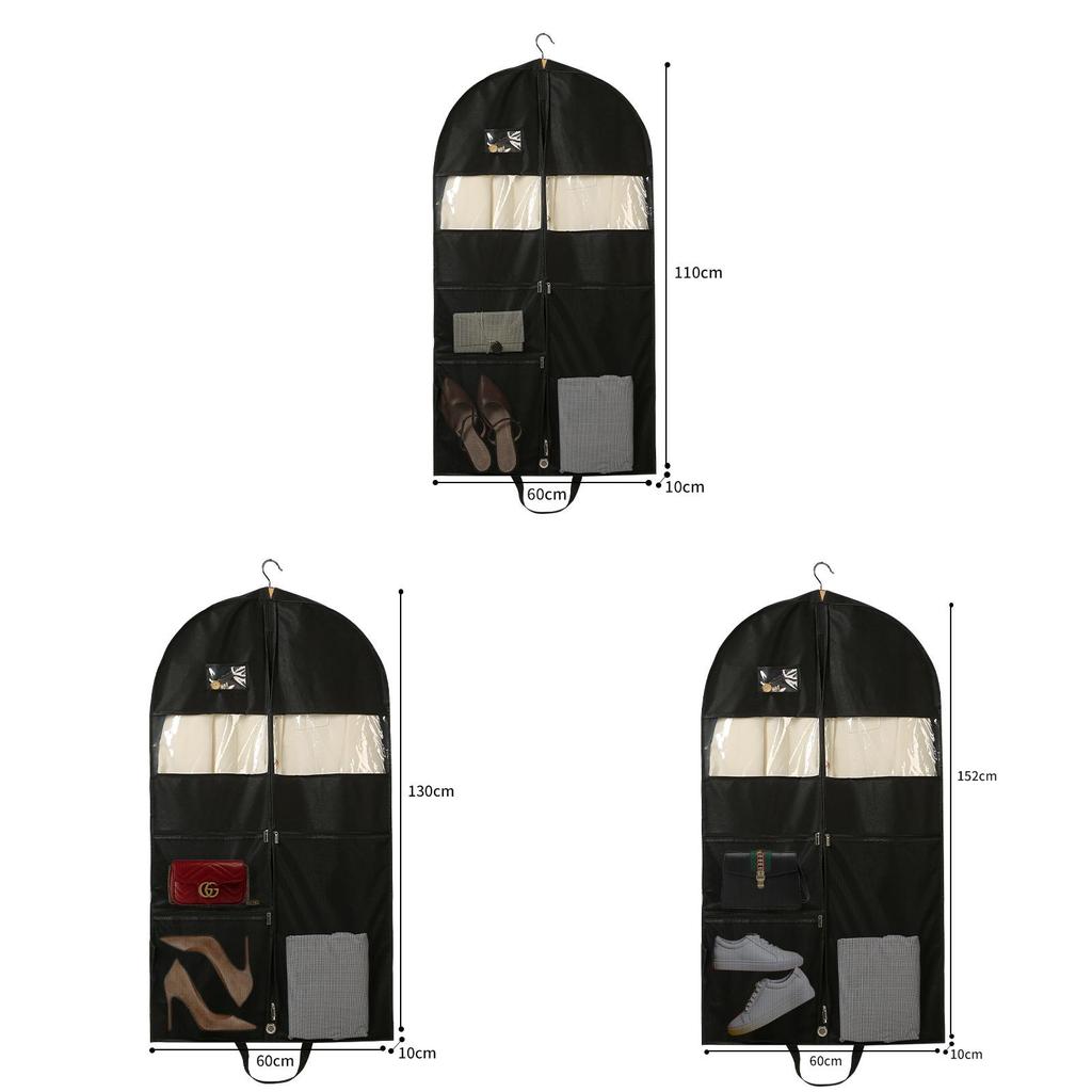 Househome Garment Dust Cover With Nonwoven Fabric For Closet Storage And Protection