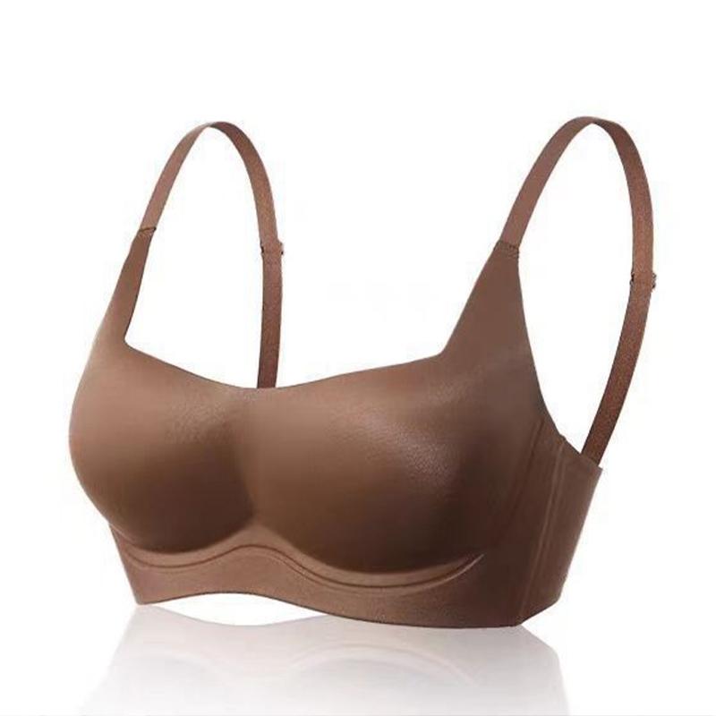 Seamless Women Bra Gathers Shock-Proof Thin Pad Sexy Push Up Underwear Solid Color Female Intimate Bralette Lingerie