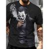 Nuove T-shirt Estive con Stampa Joker DC Comics Classiche Vintage Joker T-shirt 3D Casual Girocollo Manica Corta Uomo Abbigliamento