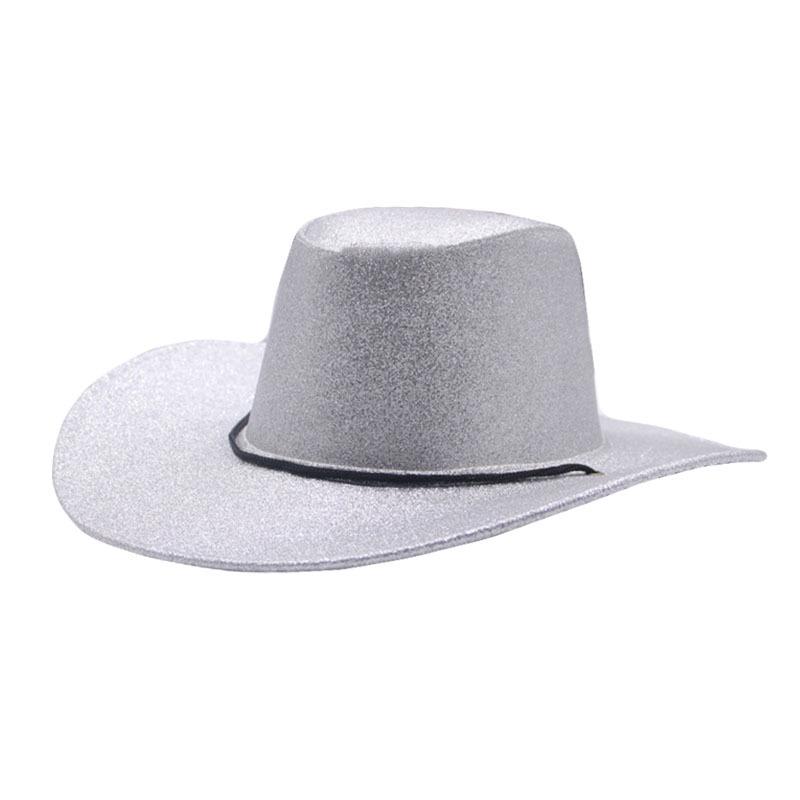 Shiny Cross-Border Jazz Party Cowboy Hat for Halloween & Christmas