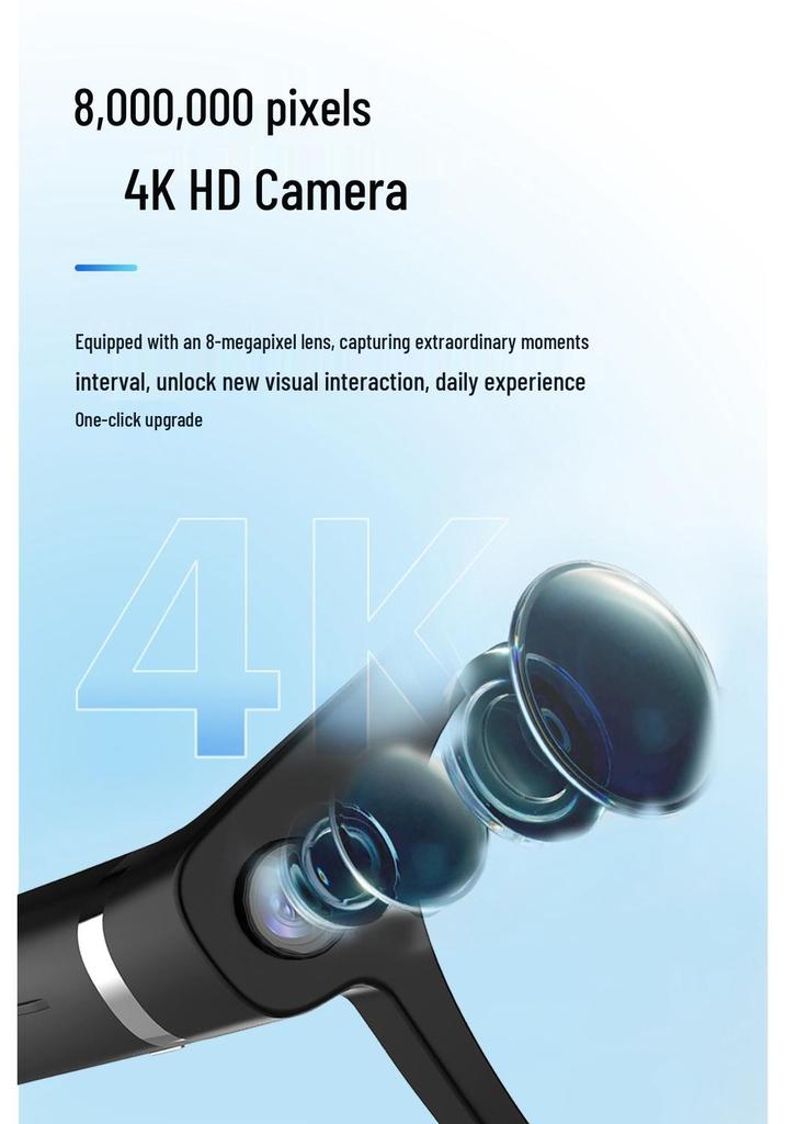 AI Smart Glasses with 800W Camera: Voice Control, Outdoor Photography, Real-time Translation