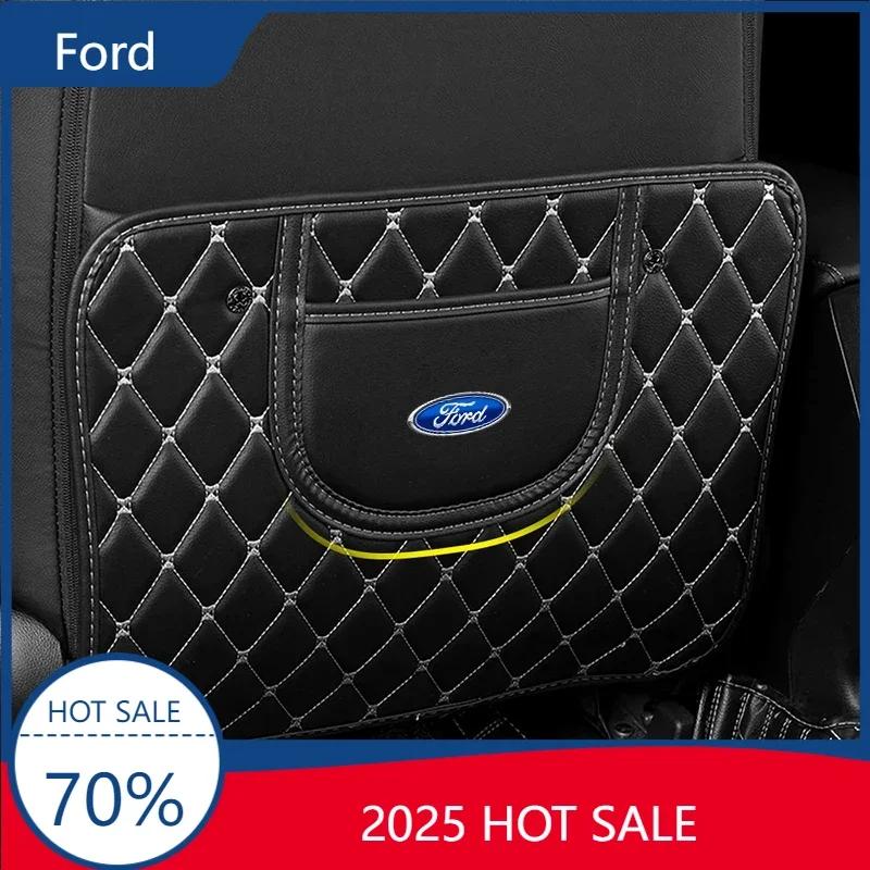 2025 Hot For Ford New Car Anti-Kick Mats Auto Seat Back Protector Cover For Children Car Back Seat Anti-Dirty Pad For Ford Fiest