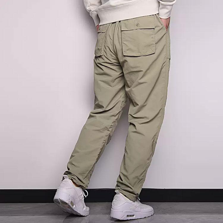 Converse Casual Pants Men's Light Gray Green Moderate Straight Fit Pants 10021100-A04