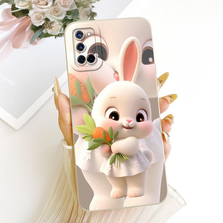 Case For OPPO A52 Cover CPH2061 CPH2069 Cute Cartoon Rabbit Cats Soft Silicone Shockproof Bumper For OPPO A72 A92 CPH2067 Shells