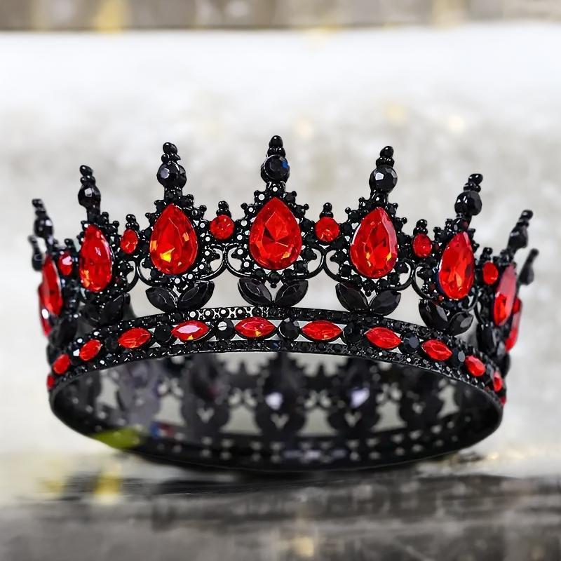 Luxury Bride Princess Crown Hair Accessories Banquet Photography Accessories Baroque Gorgeou Crystal Full Crown King Tiara Crown
