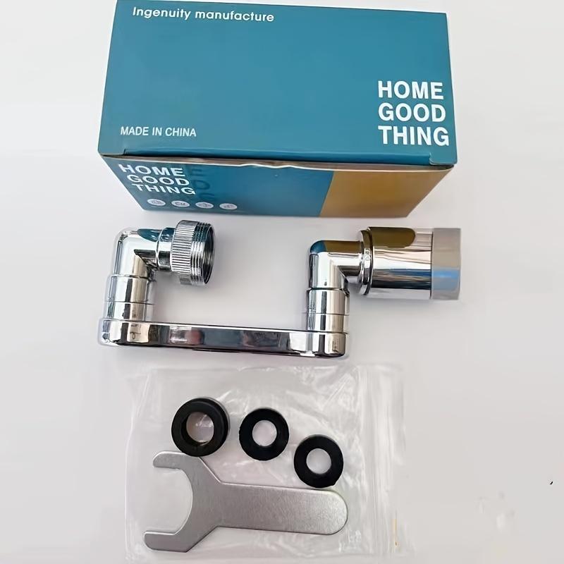 Rotatable 304 Stainless Steel Mechanical Arm Faucet - Multi-Functional Adapter Head, Splash-Proof for Toilet and Washbasin