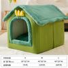 Autumn and Winter Dog Warm Closed House Kennel Medium and Small Dog Kennel Teddy Cat Litter Removable Pet Litter