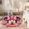 Minnie Mouse Round Floor Rug Design for Dormitory Living Rooms Foyer Balcony Anti-slip Round Rug Office home decor Perfect Gift for Friends Family