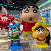 Genuine Funism Crayon Shin Chan Figure Limitation Collection Romantic Rose Bouquet 52Toys Crayon Shin Shiro Dog Gift For Fans