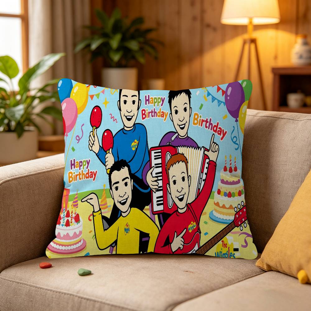 Customized The Wiggles Theme pillow cover sofa cushion cover home room decoration children gift