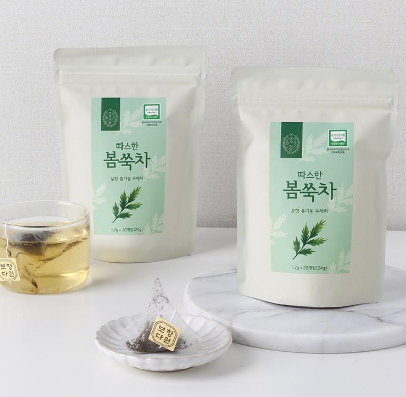 Premium Organic Mugwort Tea from Korea – Natural Detox & Wellness Herbal Infusion