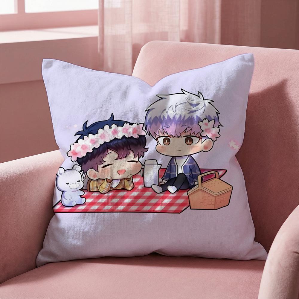 Cherry Blossoms After Winter Cushion Cover Multi-Scene Pillow Cover for Home & Car - Reversible, Soft & Durable for Daily Use