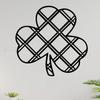 Metal Clover Wall Art Sculpture St Patricks Day Gift Indoor Outdoor Decor