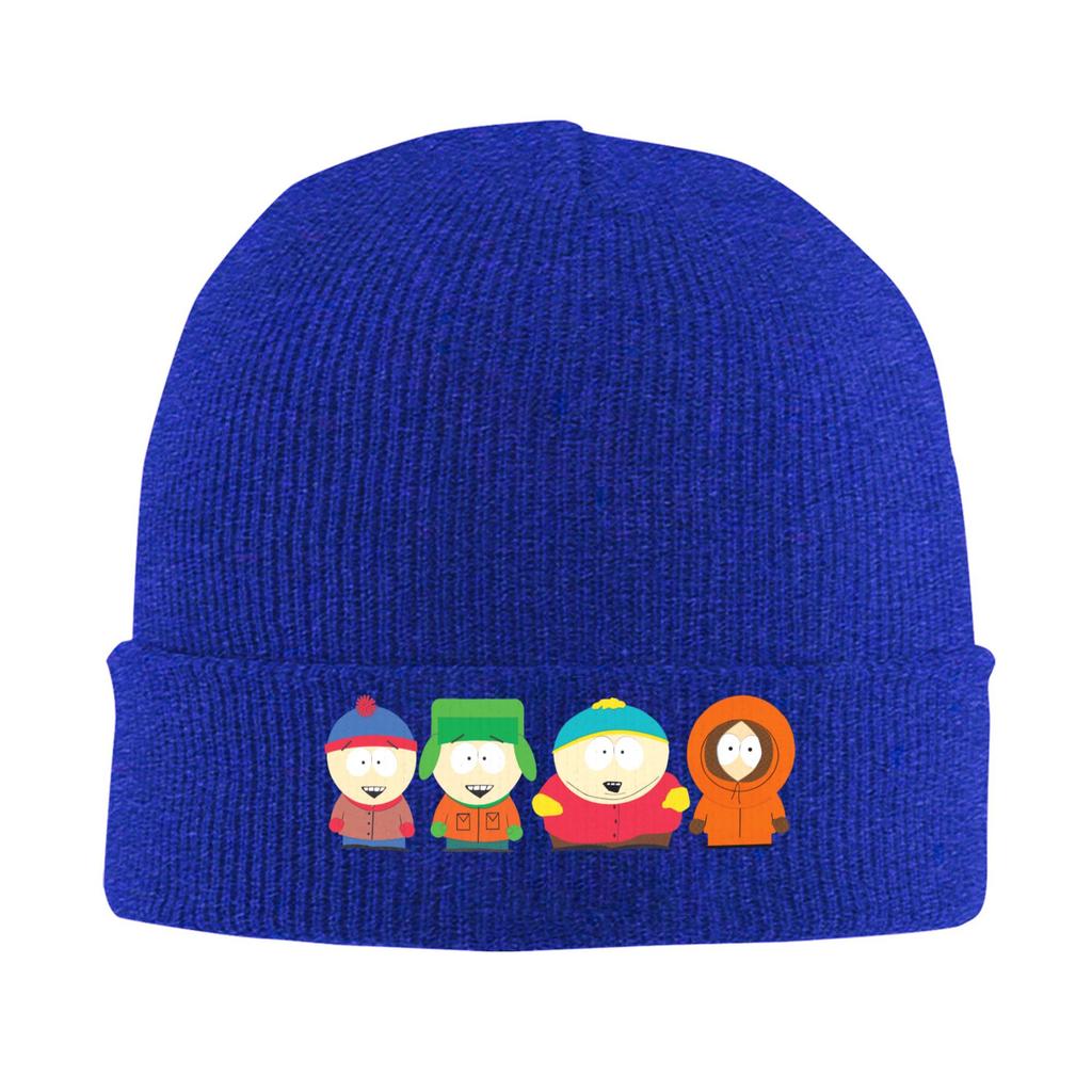 South-Parks Cartoon Hat Autumn Winter Skullies Beanies New Cartman Kyle Kenny Stan Cap Female Male Acrylic Bonnet