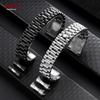 Bracciale per Orologio Massiccio di Lusso da 20 mm 21 mm 22 mm in Acciaio Inossidabile 304L con Chiusura Deployante per Orologi Rolex da Uomo e Donna Accessori