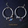 Japan and South Korea Dream Planet Bracelet Woman, a Pair of Stars and Moon Jewelry, Fresh and Sweet