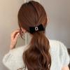 Bows of Square-cut Diamonds In Velvet Hairpin, with Sweet Charm, Hair String and Leather String Accessories