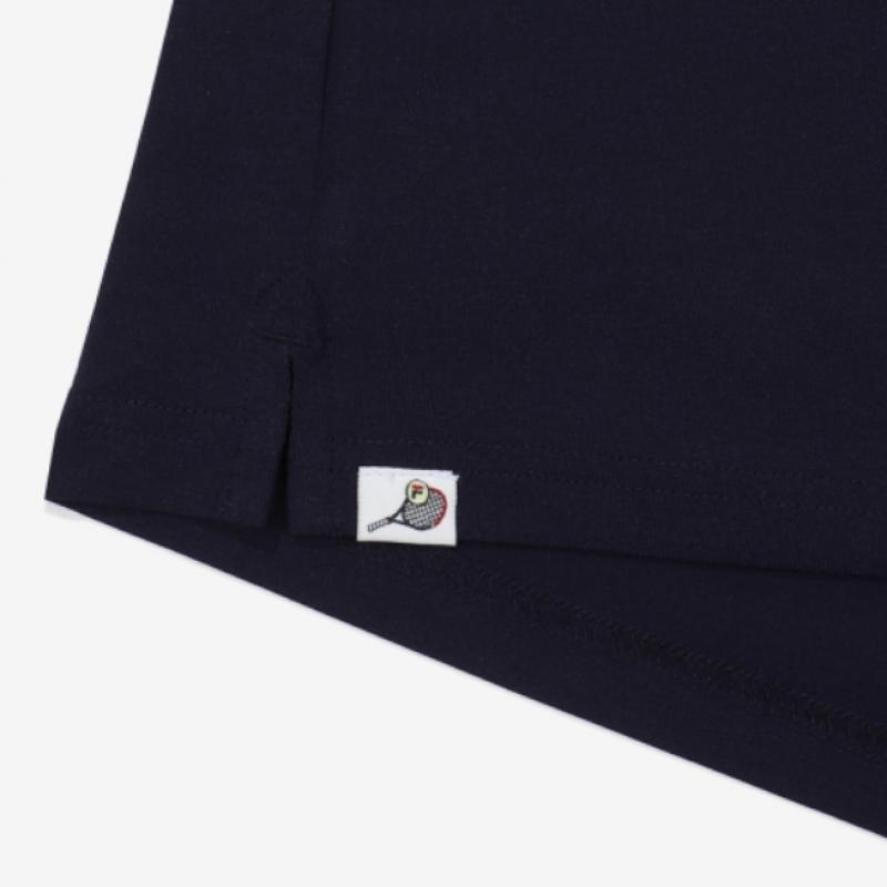 [fila Kids] Henley Neck FuncTional T shirT  Fk2rsf2202x Did  q0zFk2rsf2202xDid