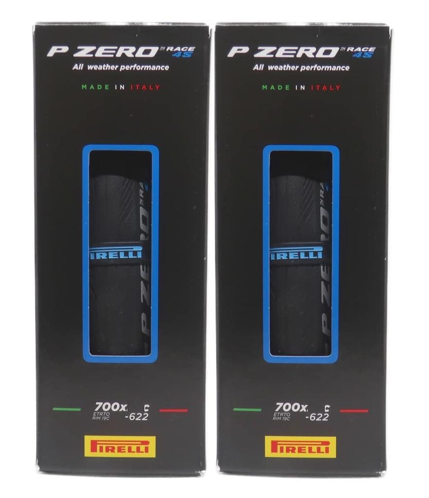 Set of Two PIRELLI P ZERO RACE 4S Clincher Tires, 700c WO (700x26c) [Imported]