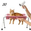 Dog Grooming Mesh Support Pet Hammock with Stand, Folding Cat Table, Adjustable Restraint for Bathing Washing Station Cats Dogs Nail Trimming