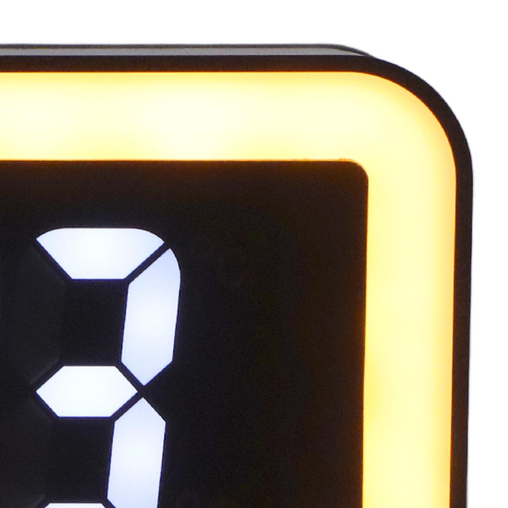 Wireless Charging Alarm Clock USB Reverse Charging LED Large Screen Rectangle Digital Alarm Clock for Bedroom