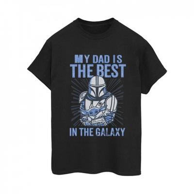 Camiseta feminina/senhora Mandalorian Best Dad Cotton Boyfriend