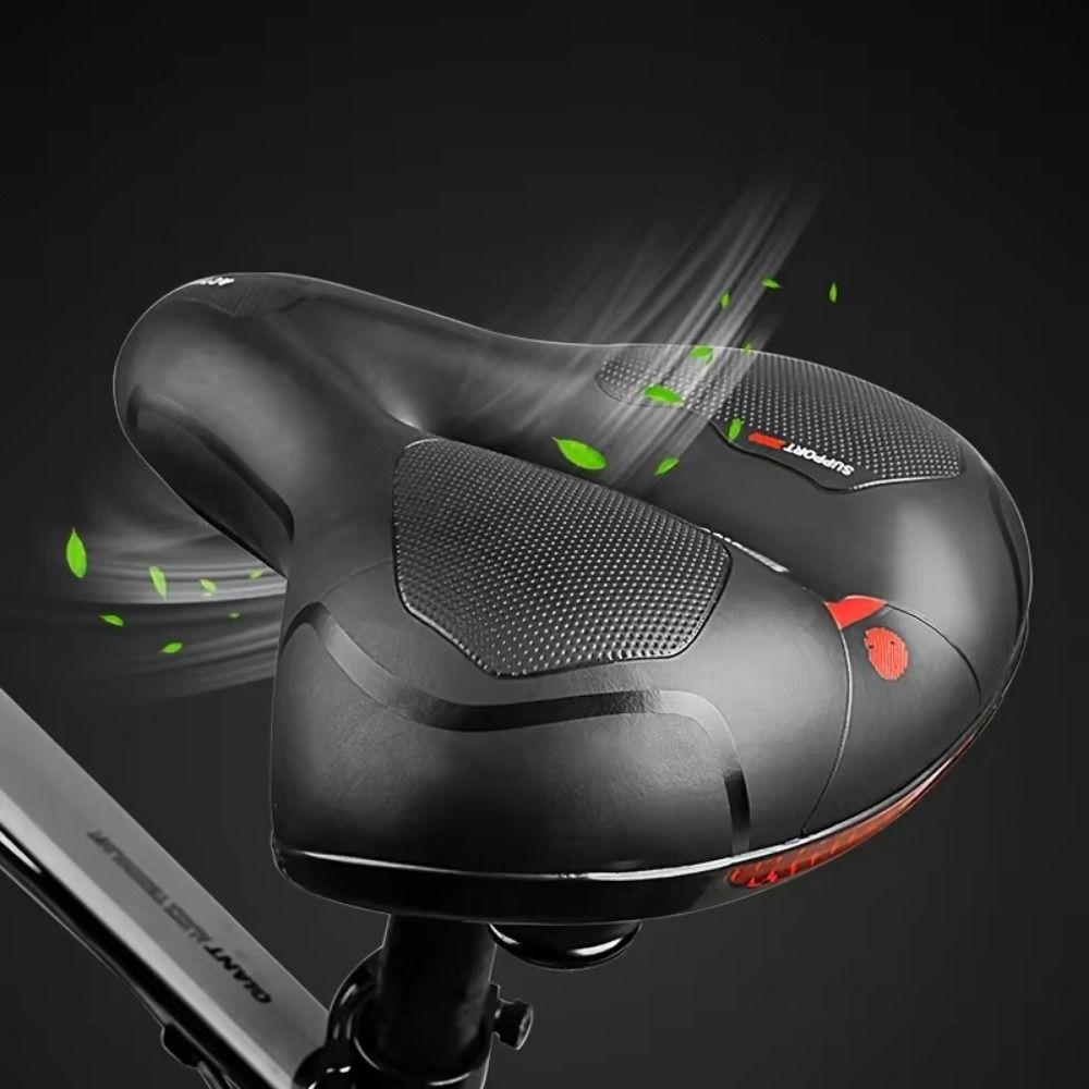 Bicycle Accessories Bike Seat Safety Warning Bicycle Cushion Comfortable Bike Saddle Padded  MTB