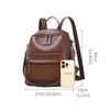 Women's Premium Cowhide Leather Backpack Casual Travel Daypack