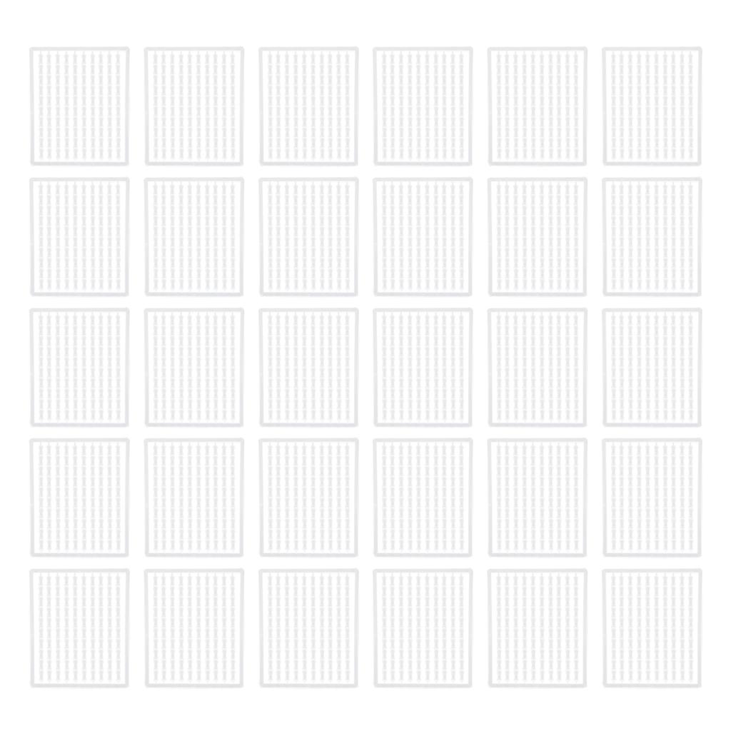 30pcs Carp Fishing Hair Stops Plastic Sturdy Durable Hair Rig Boilie Bait Stops Float Baitstops for Fishing White