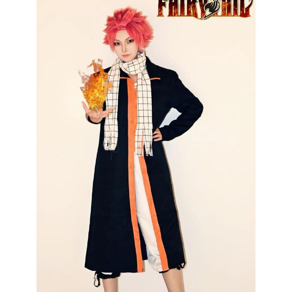Anime FAIRY TAIL Etherious Natsu Dragneel Full Set Unisex Adult Kids Halloween Party Cosplay Costume Stage Performance