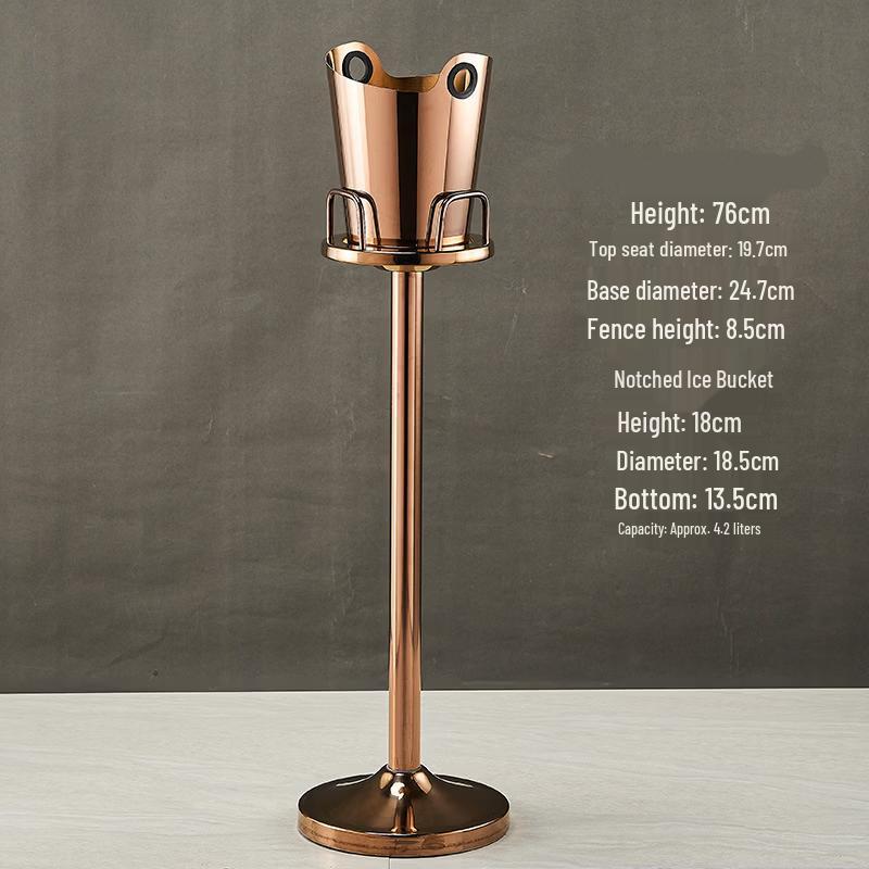 

ZISIZ Luxury Nordic Ice Wine & Champagne Bucket with Stand