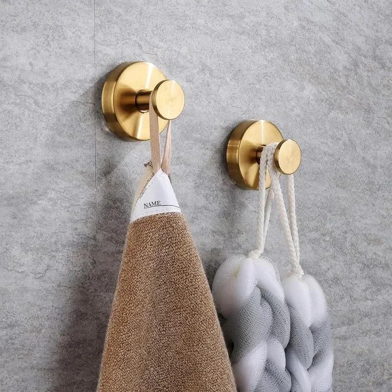 6/1PC Stainless Steel Suction Cup Hooks Punch-free Wall Mounted Hook Hanging Towel Holder Bathroom Kitchen Vacuum Suction Cup