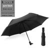 Dual-Use Automatic Umbrella for Men & Women: Sun & Rain Protection with black glue sunshade. Customizable with printed logo, fits two people.