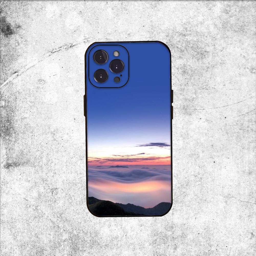 natural scenery Phone Case Silicone black Soft For IPhone 17,16,15,14,13,12,11,SE,Plus Pro Max