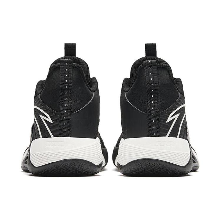 new Anta Speedy 3 Durable Breathable Mid Top Basketball Shoes Men's Black