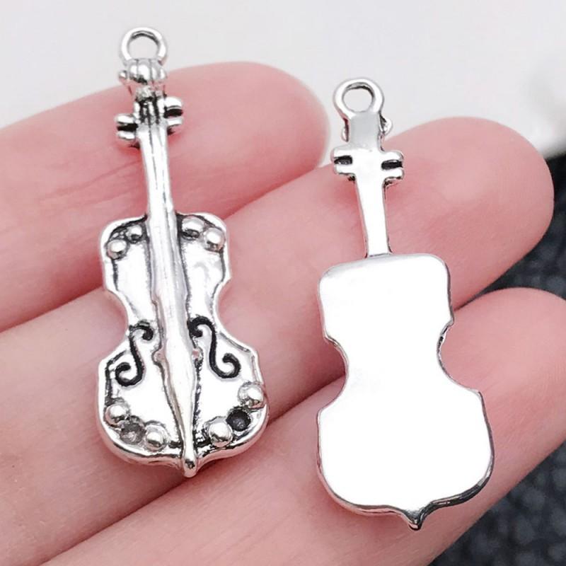 Vintage Music Instrument Charms Alloy Pendant DIY Bracelet Necklace Keychain Craft Jewelry Supplies