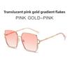 Fashion Square Sunglasses With Uv400 Protection For Travel And Outdoor Activities
