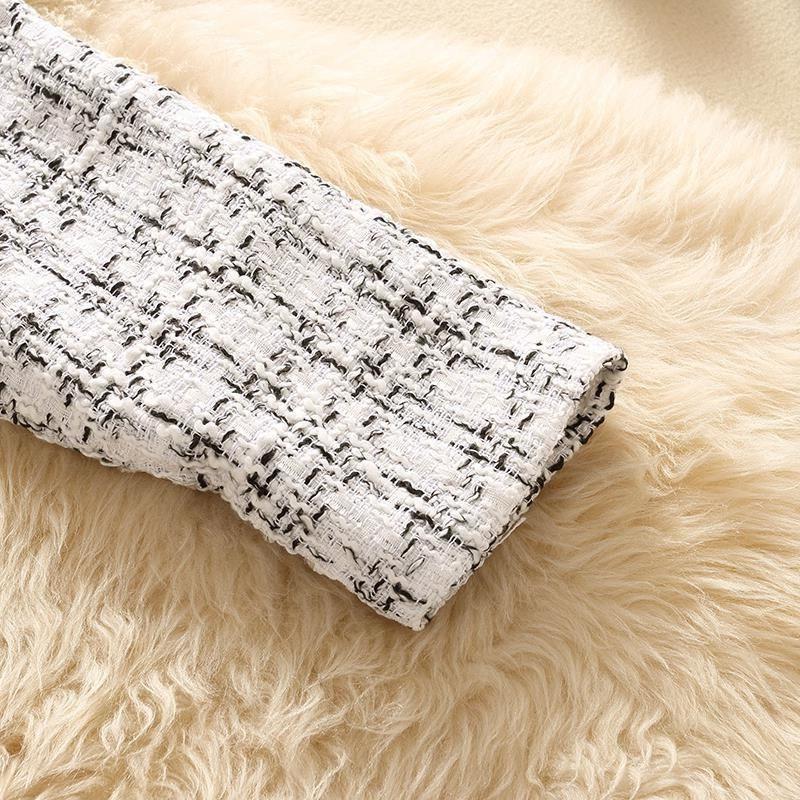 Women's Jacket Women's Jackets Spring Trendy Ladies Short Joker Temperament Small Fragrant Tweed Coat Tweed Coat Cardigan