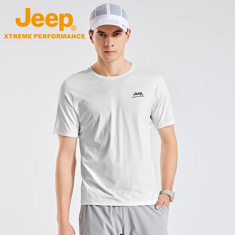 JEEP Men s Quick-Dry Sun Protection Short Sleeve T-Shirt M 4580₽