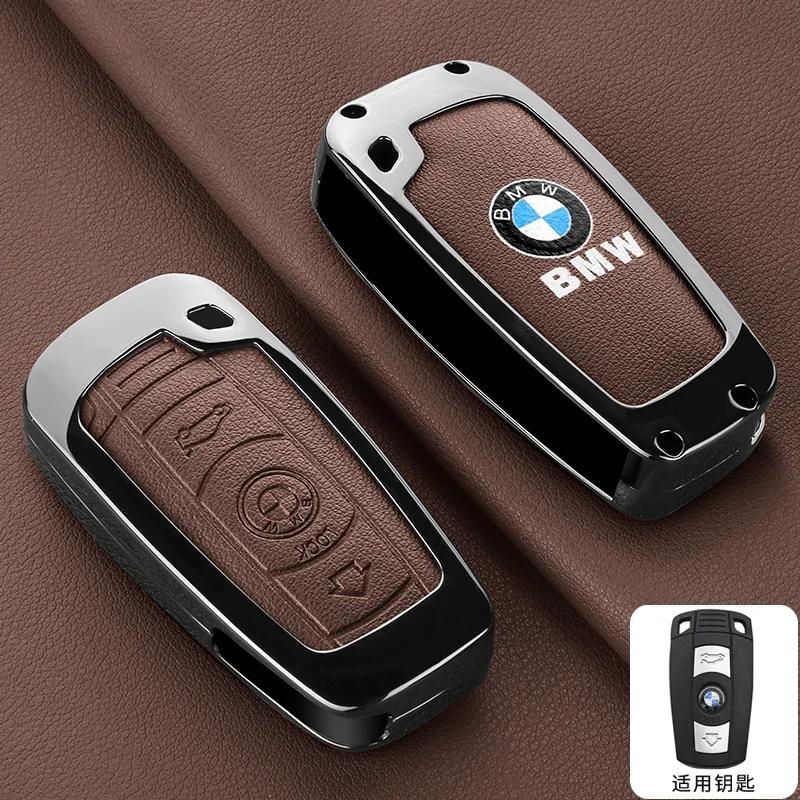 

Новий чохол-брелок зі справжньої шкіри для ключа автомобіля Для BMW 1/3/5/7 Серії X5 X6 Z4 Системи CAS3 KR55WK49127 PCF7953/ID46 Chi