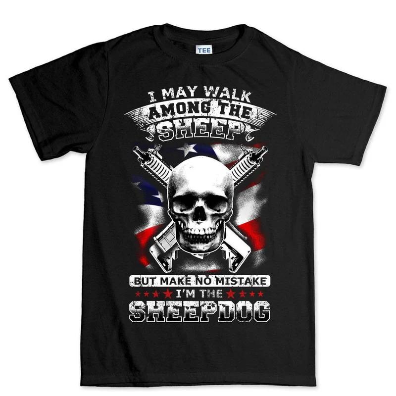 Skull Guns Unisexs Cotton TShirt Athletic Casual Rugged Black S