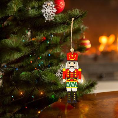 Decoração de Natal Quebra-nozes Pendurado Pingente Árvore Acessórios para Inauguração de Casa