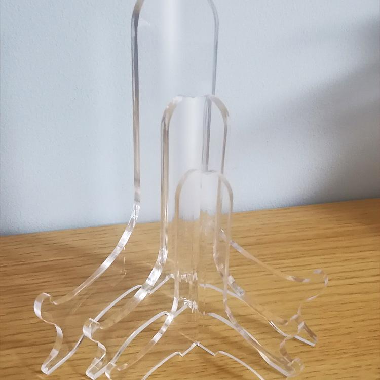 Acrylic Plate Rack & Display Stand for Photos, Crafts, or Tea Cakes