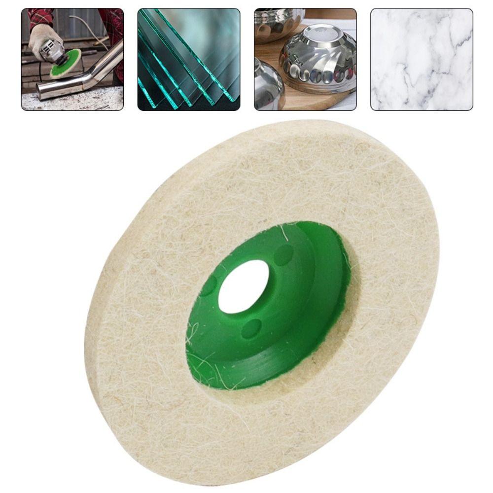 Metal Rust Removal Wool Polishing Disc Wear Resistant Wool Polishing Pad  Ceramic